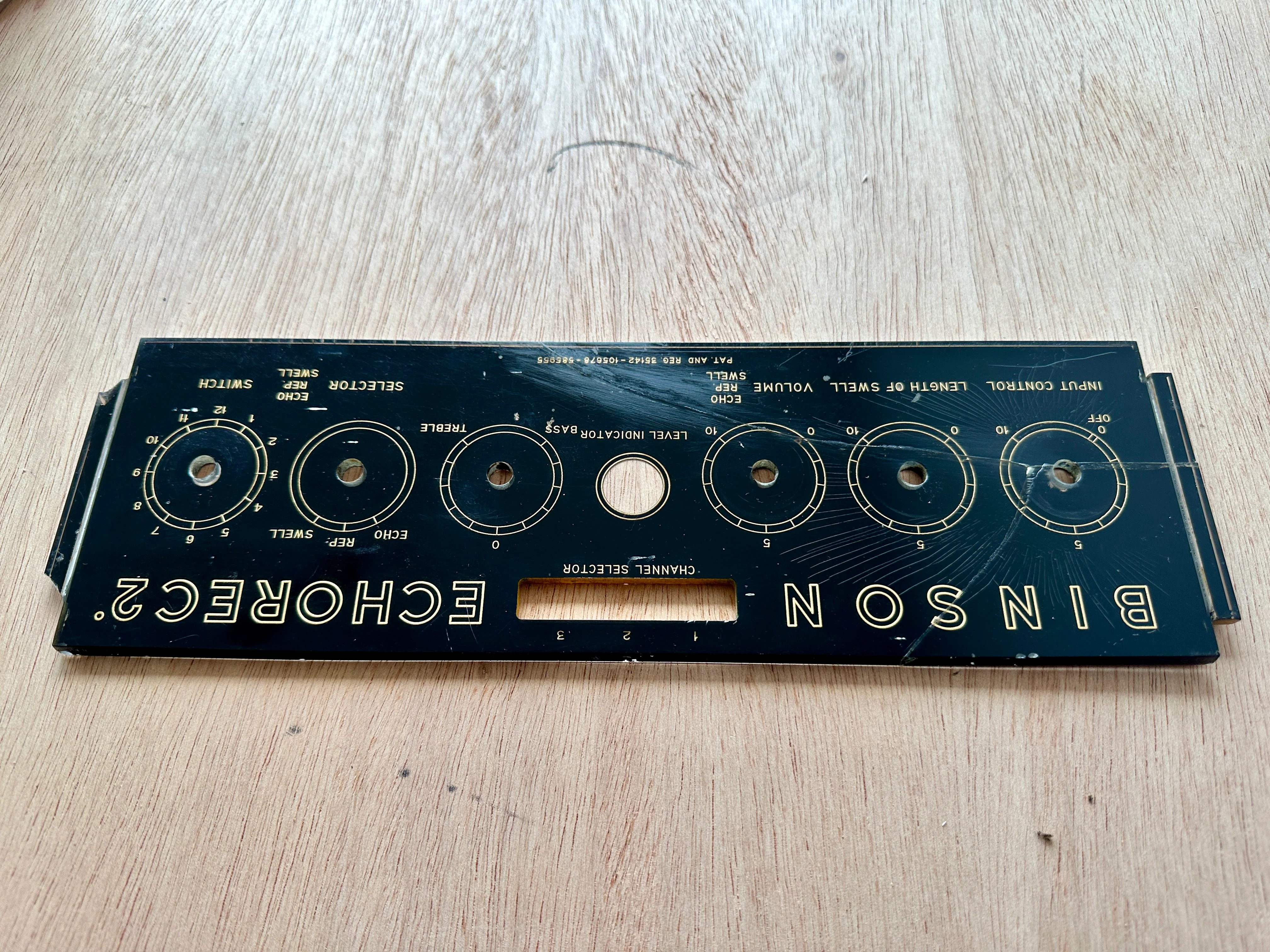 Binson Echorec 2 T7E Face Plate (English) - Image 6