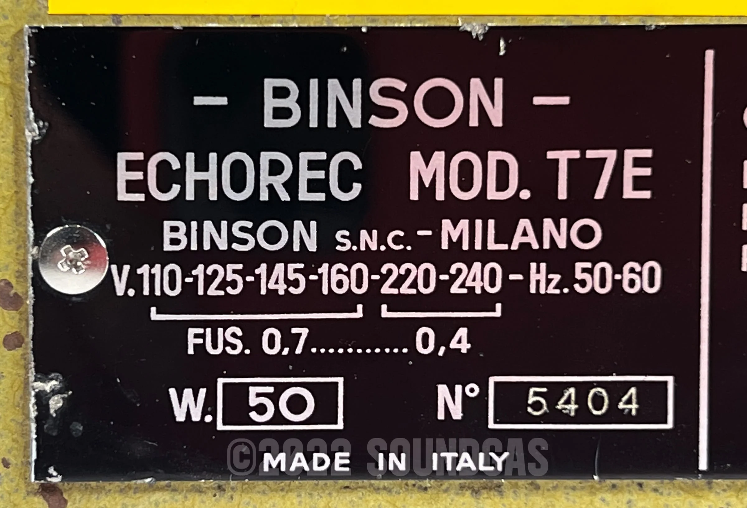 Binson Echorec 2 T7E Super-Slow Varispeed - Image 7